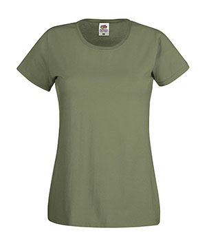 T-SHIRT ORIGINAL DONNA - FRUIT OF THE LOOM oliva T-SHIRT ORIGINAL DONNA - FRUIT OF THE LOOM oliva